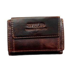 Pánská kožená kapesní peněženka Wild větší Barva: Hnědá