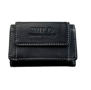 Pánská kožená kapesní peněženka Wild menší Barva: Černá