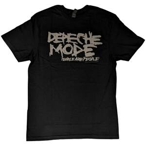 RockOff Depeche Mode Unisex bavlněné tričko : People  are people - černé Velikost: S