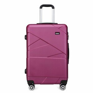 KONO kabinový kufr na kolečkách - polykarbonát - 48L - fialová