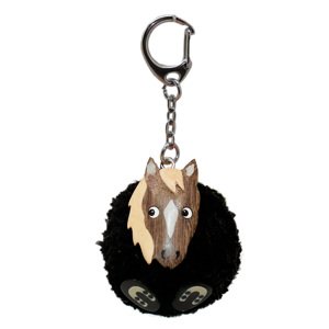 Stawscy Klíčenka - Ručně vyrobený přívěsek na klíče s dřevěnými prvky - kůň