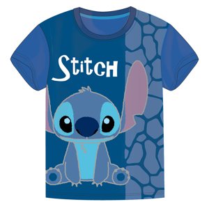 Dětské bavlněné tričko Lilo a Stitch Disney -modré Velikost: 98