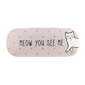 Sass & Belle pevné pouzdro na brýle Meow You See Me - LOU021 - růžové