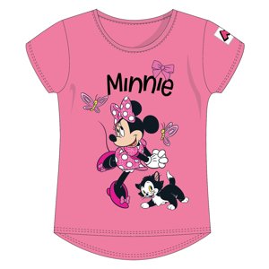 Dětské bavlněné tričko Minnie Mouse Disney - růžové Velikost: 104