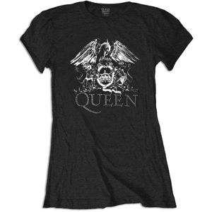 Dámské originální tričko Queen s kamínky - černé Velikost: M