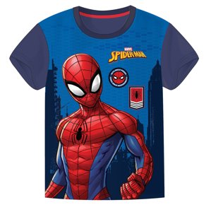 Dětské bavlněné tričko Spider-man Marvel - modré Velikost: 98