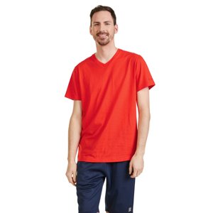 SAM 73 Pánské triko s krátkým rukávem LEONARD Červená 4XL
