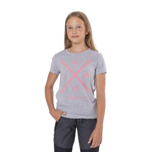 SAM 73 Dívčí triko s krátkým rukávem CAROLINE Šedá 104