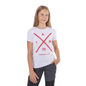 SAM 73 Dívčí triko s krátkým rukávem CAROLINE Bílá 152