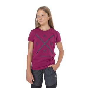 SAM 73 Dívčí triko s krátkým rukávem CAROLINE Růžová 128