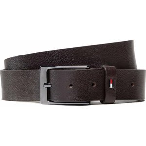 Pánský pásek Tommy Hilfiger Layton Leather Adj 3.5 AM0AM10317 Hnědá