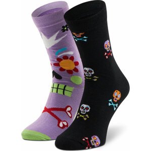 Klasické ponožky Unisex Dots Socks DTS-SX-486-X Fialová