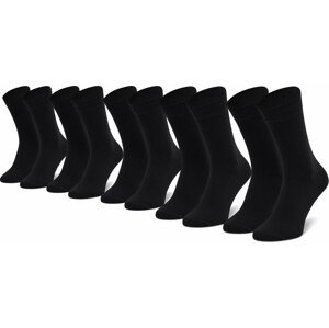 Sada 5 párů pánských vysokých ponožek Jack&Jones Jacjens Sock 5 Pack Noos r.OS 12113085 Black/Black & Bl