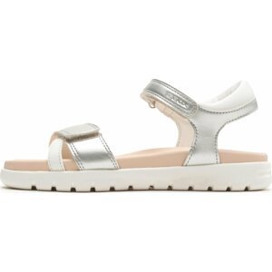 Sandály Geox J Sandal Soleima Gir J35GSA0NFBCC0434 D Stříbrná