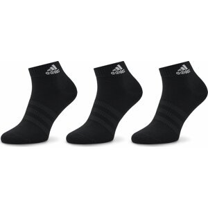 Sada 3 párů nízkých ponožek unisex adidas Thin and Light Ankle Socks 3 Pairs IC1282 black/white