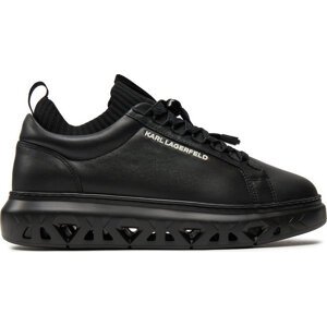 Sneakersy KARL LAGERFELD KL54535 Black Lthr/Mono 00X