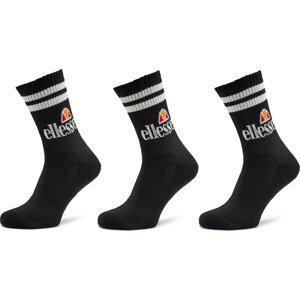 Sada 3 párů pánských vysokých ponožek Ellesse Pullo SAAC0620 Black 011