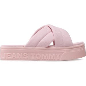 Nazouváky Tommy Jeans Fltfrm Sandal EN0EN02116 Růžová