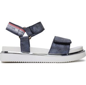 Sandály Tommy Hilfiger Platform Velcro Sandal T3A2-32760-0568 M Blue 800