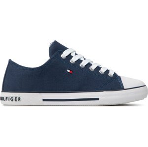 Plátěnky Tommy Hilfiger Low Cut Lace-Up Sneaker T3X4-32207-0890 S Blue 800
