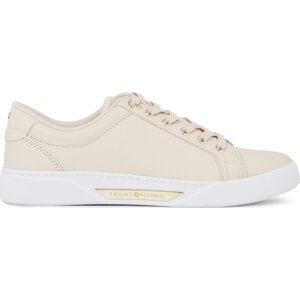 Sneakersy Tommy Hilfiger Golden Hw Court Sneaker FW0FW07560 Cashmere Creme ABH