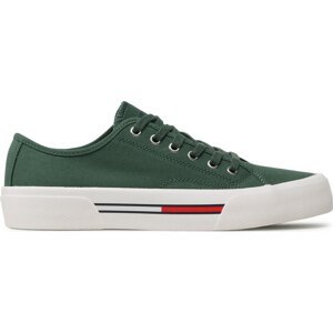 Tenisky Tommy Jeans Canvas Sneaker EM0EM01299 Urban Green MBG
