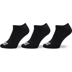 Sada 3 párů dámských nízkých ponožek DC Spp Dc Ankle 3P ADYAA03187 Black KVJ0