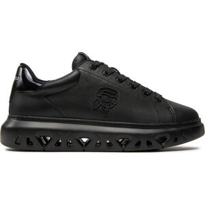 Sneakersy KARL LAGERFELD KL54530 Black Lthr/Mono 00X