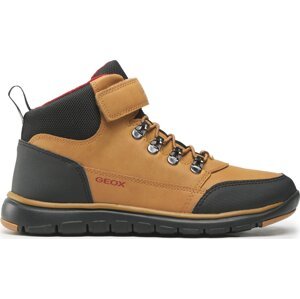 Kotníková obuv Geox J Xunday B.A J263NA 0MEFU C2G7V D Dk Yellow/Red