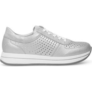 Sneakersy Rieker N4515-90 Stříbrná