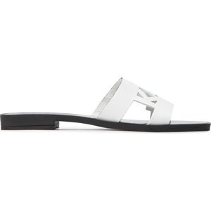 Nazouváky KARL LAGERFELD KL80405 White Lthr W/Silver