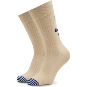 Klasické ponožky Unisex Happy Socks SOU01-1700 Béžová
