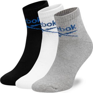 Sada 3 párů vysokých ponožek unisex Reebok R0255-SS24 (3-pack) Barevná