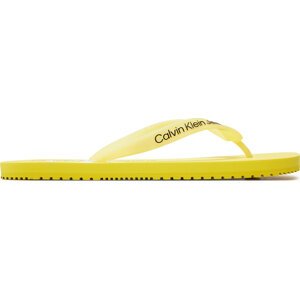 Žabky Calvin Klein Jeans Beach Sandal Monogram Tpu YM0YM00838 Žlutá