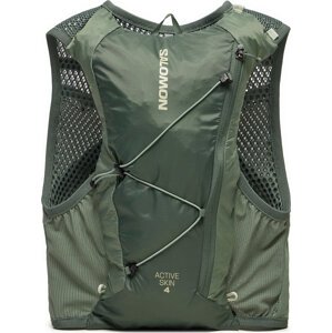 Běžecká vesta Salomon Active Skin 4 No Flasks LC2205600 Zelená
