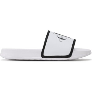 Nazouváky Calvin Klein Jeans Logo V3B0-80630-1172 S Bílá