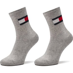 Sada 2 párů dětských vysokých ponožek Tommy Hilfiger 701229940 Šedá