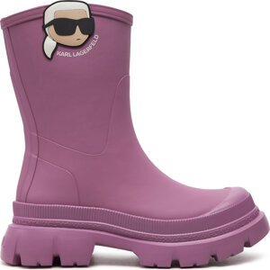 Holínky KARL LAGERFELD Trekka KL43567 Růžová