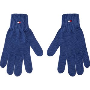 Dětské rukavice Tommy Hilfiger Small Flag AU0AU01657 Modrá