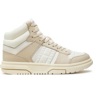 Sneakersy Tommy Jeans The Brooklyn Mid Top EN0EN02579 Écru