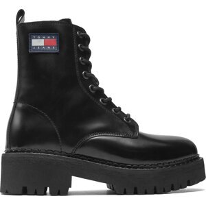 Turistická obuv Tommy Jeans Urban Tommy Jeans Lace Up Boot EN0EN01995 Black BDS