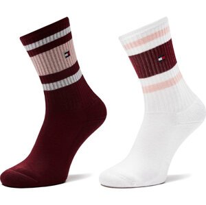Sada 2 párů dětských vysokých ponožek Tommy Hilfiger 701229942 Hnědá