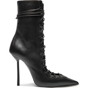 Polokozačky Le Silla Stivaletto Colette Nemesi 4249B100MBPPNEM377 Černá