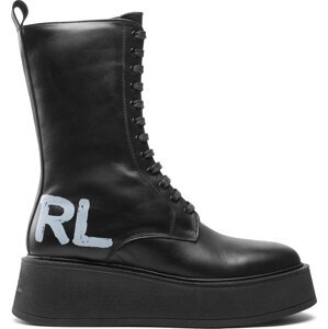 Polokozačky KARL LAGERFELD KL42475 Černá