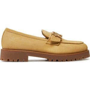 Loafersy Tommy Hilfiger Cleated Nubuck Boat Shoe FW0FW08062 Béžová