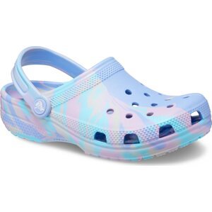 Nazouváky Crocs Classic Marbled Kids Clog 207464 Modrá