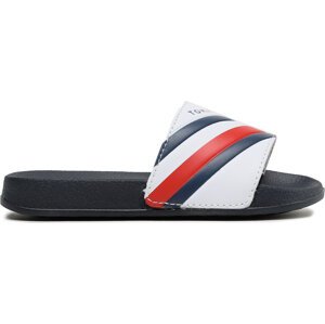 Nazouváky Tommy Hilfiger Stripes Pool Slide T3B0-32932-1172 M Bílá