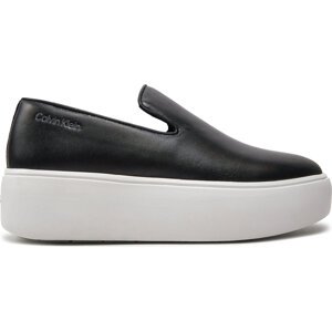 Tenisky Calvin Klein FLATFORM CUPSOLE SLIP ON LTH HW0HW01893 Černá