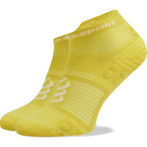 Nízké ponožky Unisex Compressport Pro Racing V4.0 Run Low XU00047B Žlutá