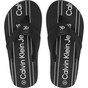 Žabky Calvin Klein Jeans Logo Flip Flop V3X8-80624-0058 M Černá